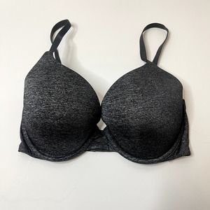 VS Victoria's Secret Perfect Shape Bra | Dark Gray Charcoal | Size 32DDD